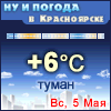 Ну и погода в Красноярске - Поминутный прогноз
погоды